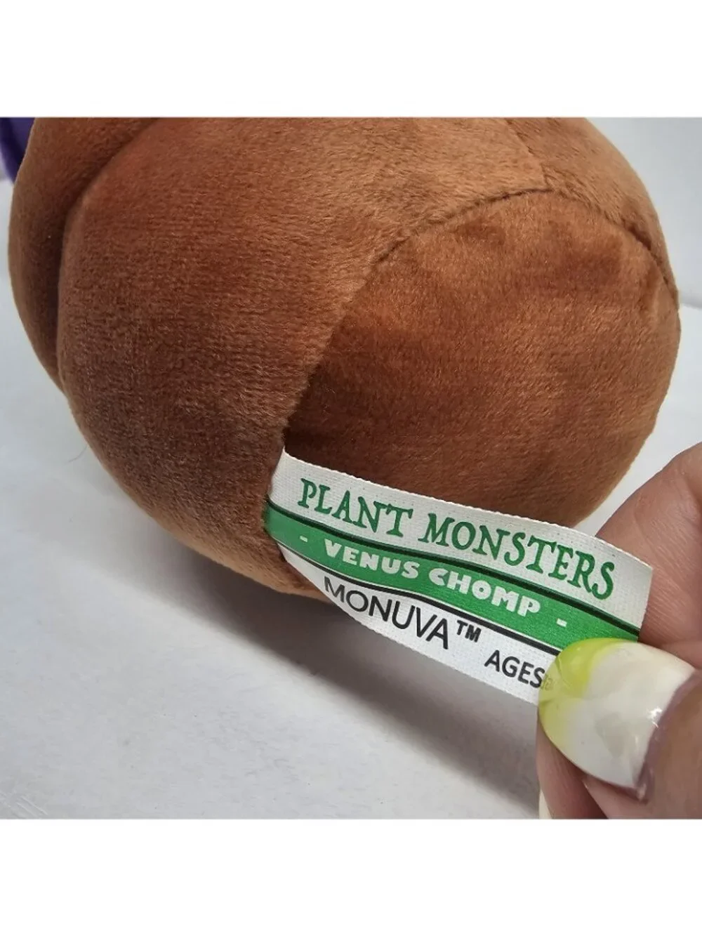 Monuva Plant Monsters PVZ Chomper Plush Purple Venus Flytrap Pot Toy 10